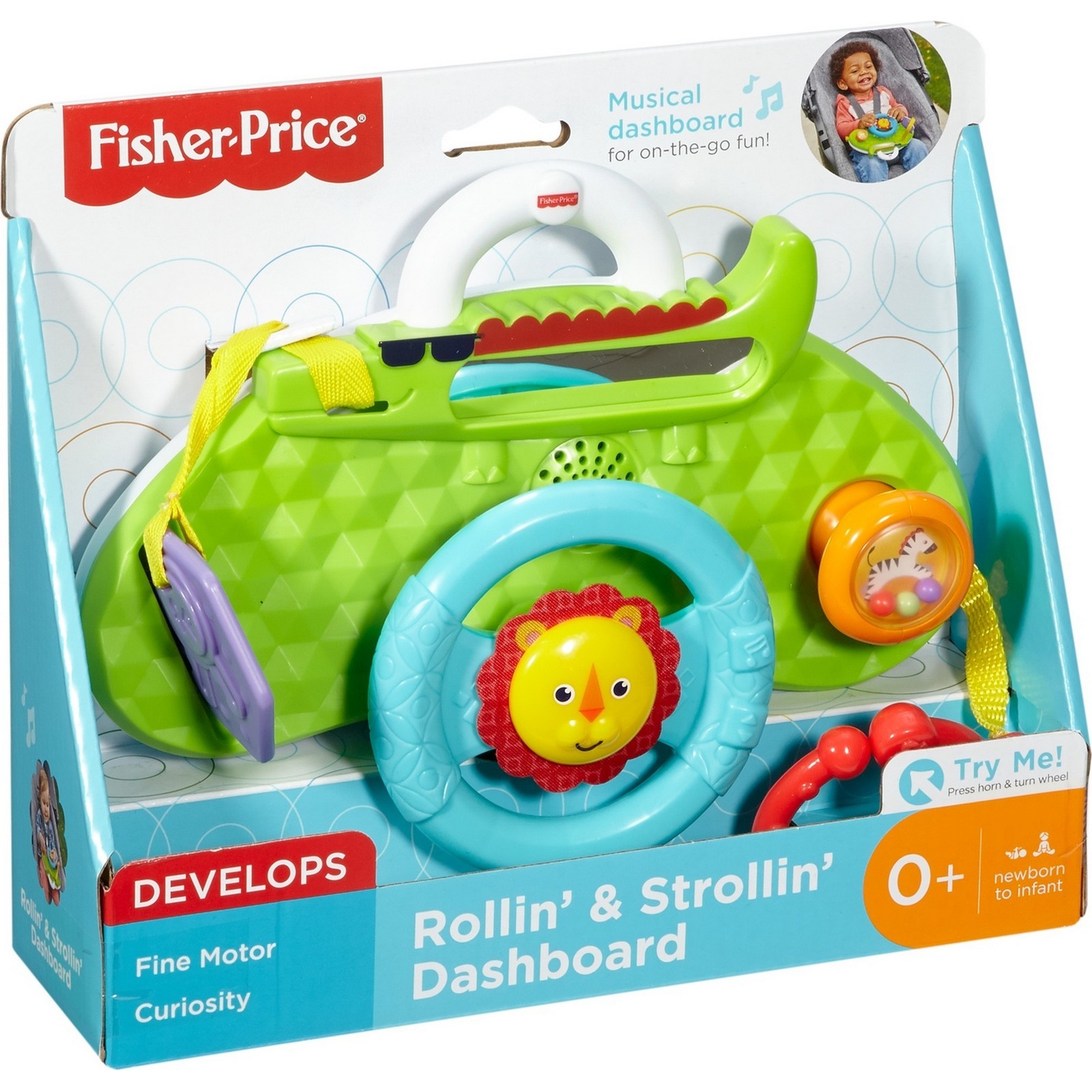 Обучающий руль Fisher Price Львенок - фото 3