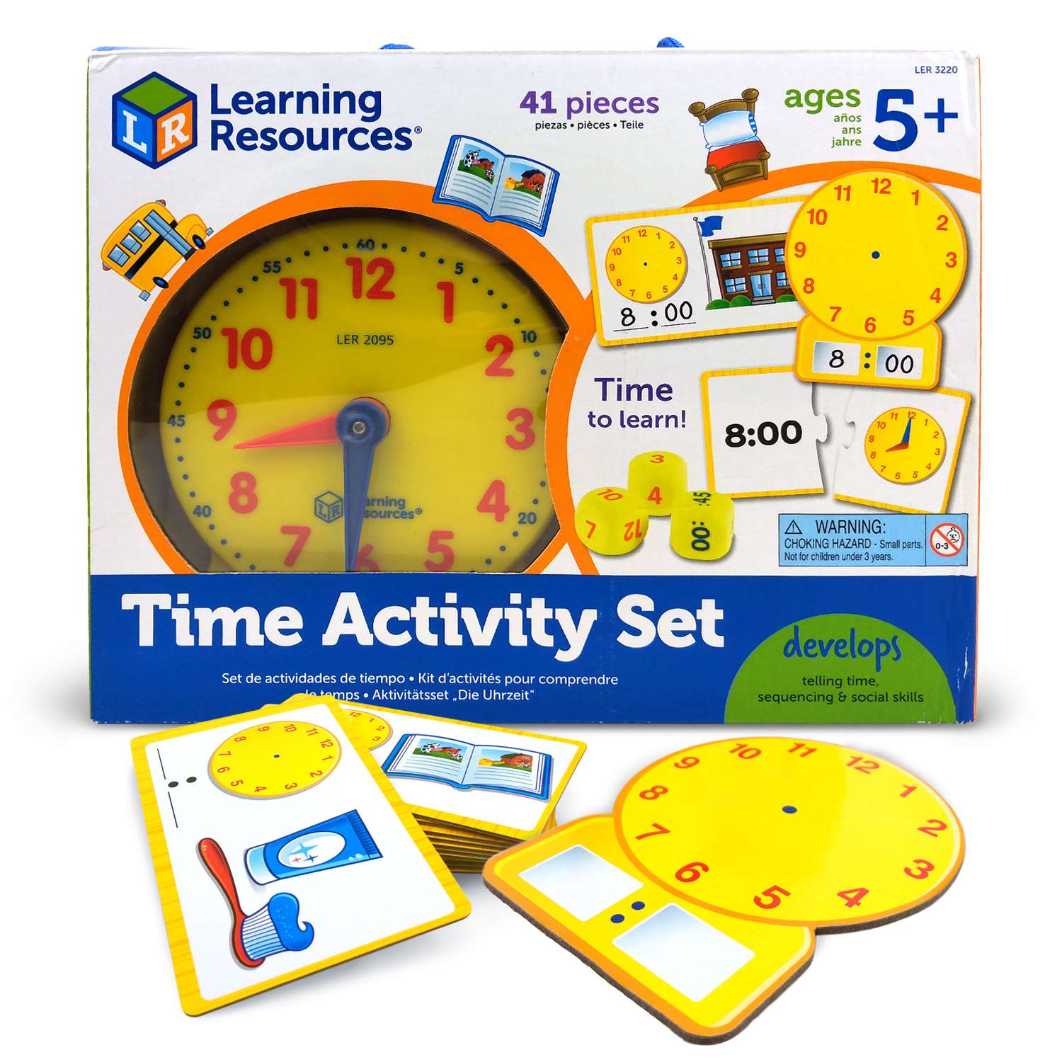 Игра развивающая Learning resources Учимся определять время - фото 1