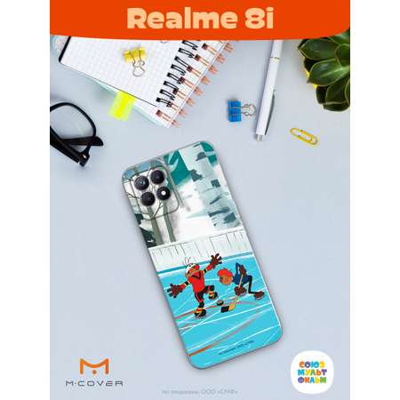 Силиконовый чехол Mcover для смартфона Realme 8i Союзмультфильм Спаситель Вымпела