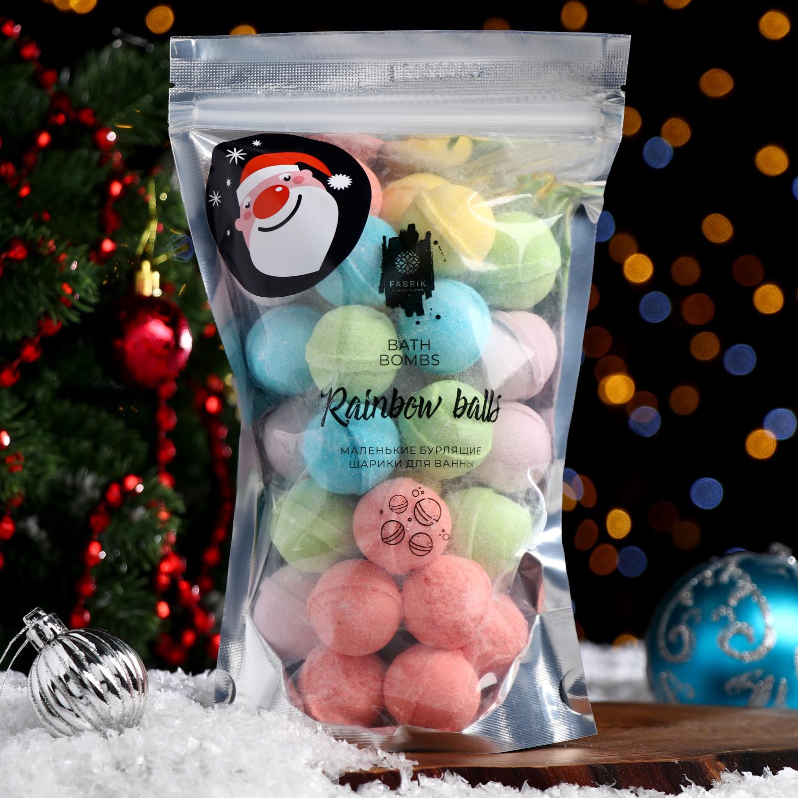 Бомбочки Fabrik Cosmetology для ванны Rainbow balls новогодние 470 г - фото 3