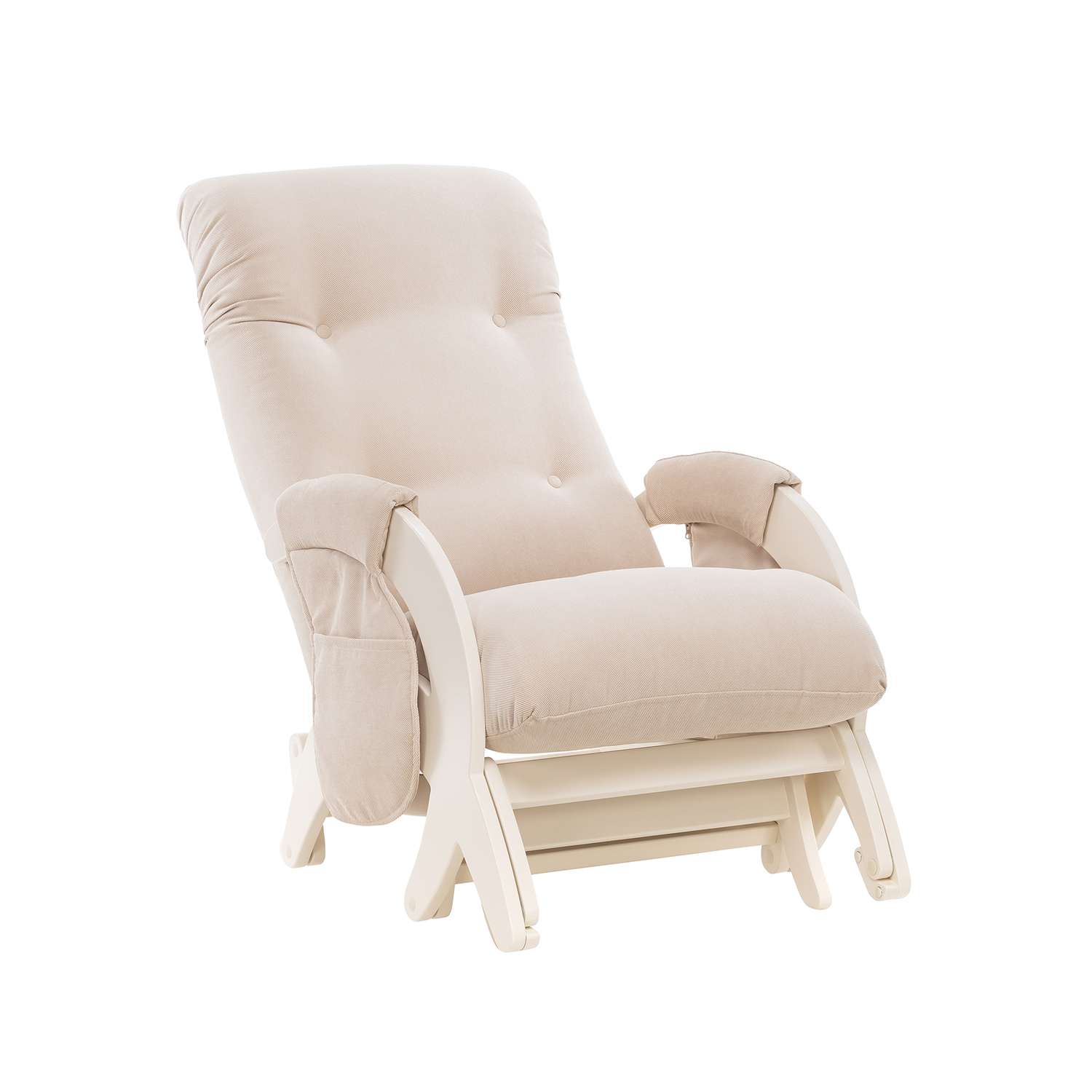 Кресло для кормления Milli Dream с карманами Дуб шампань ткань Verona Vanilla - фото 3