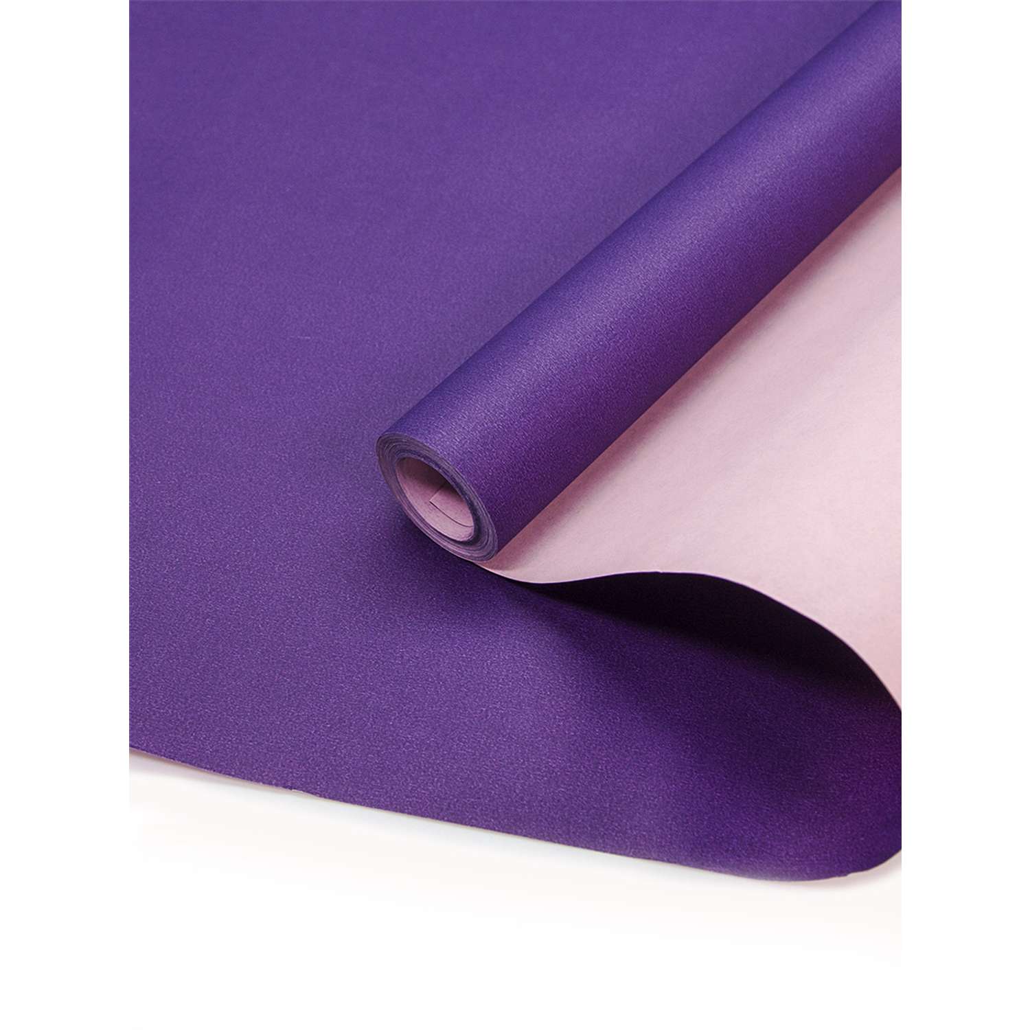 Бумага подарочная Riota двухсторонняя крафтовая Фиолетово-розовая 60 см х 10 м 1 шт - фото 1