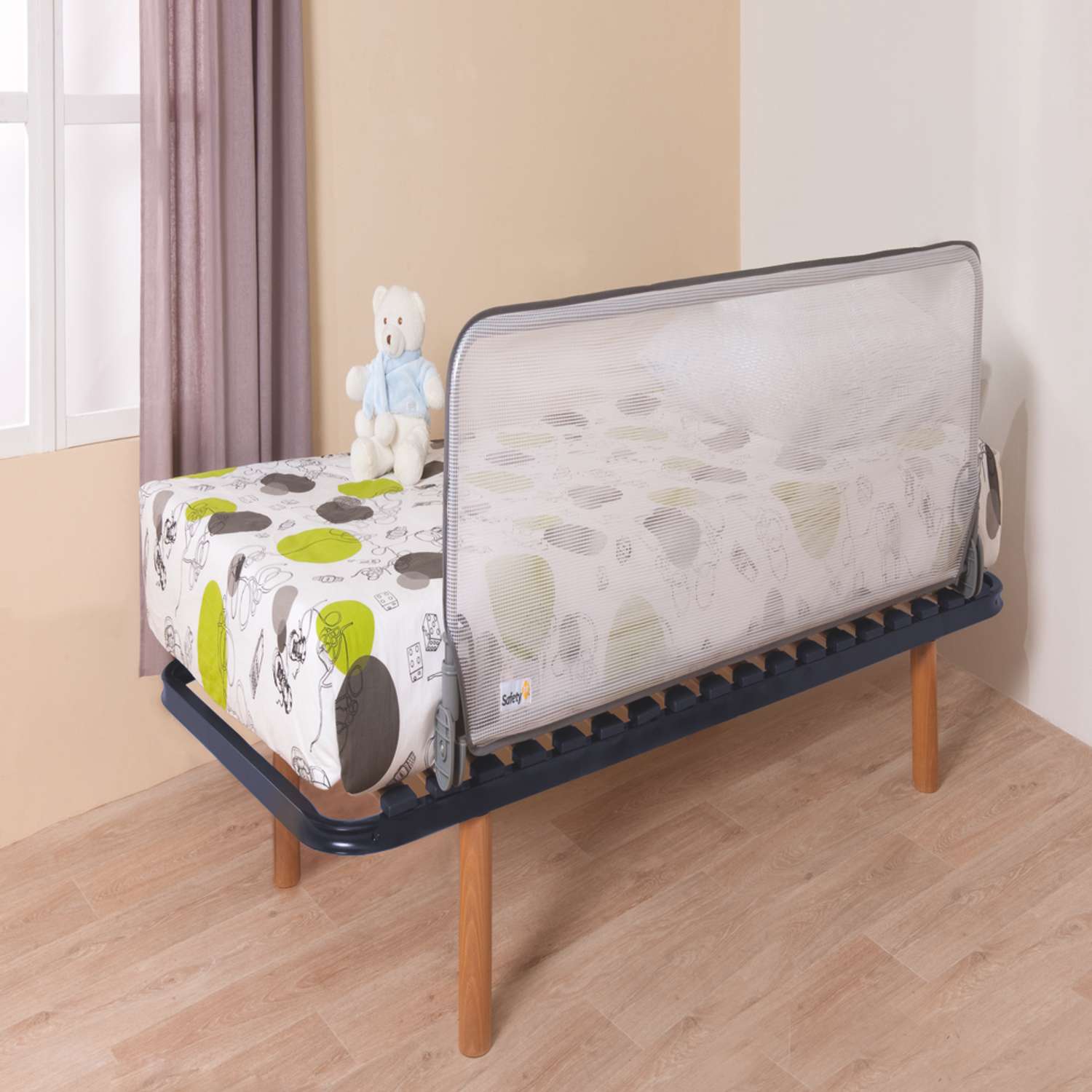Барьер Safety 1st для детской кроватки Extra large Bed rail 150 см Белый/серый - фото 2