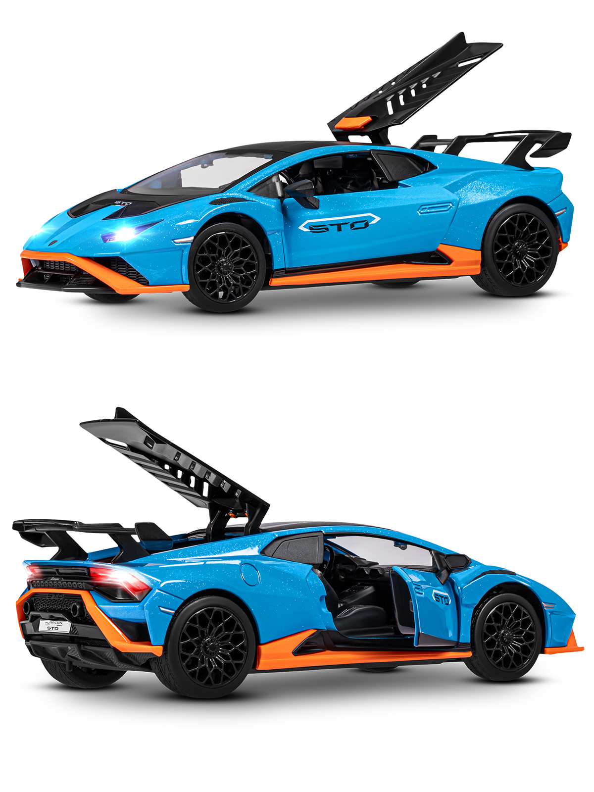 Автомобиль АВТОпанорама Lamborghini 1:24 синий JB1251648 - фото 8