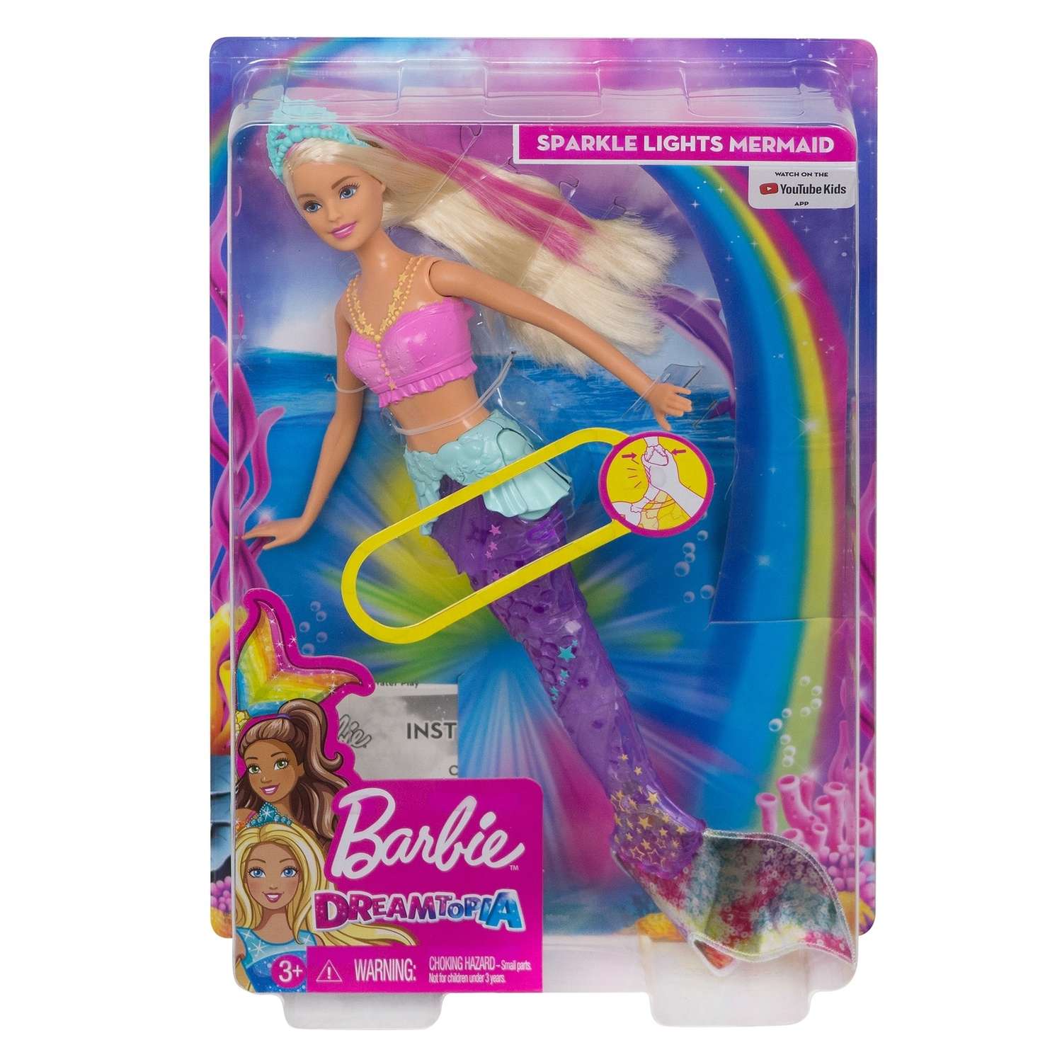 Кукла Barbie Dreamtopia Мерцающая русалочка GFL82 GFL82 - фото 2