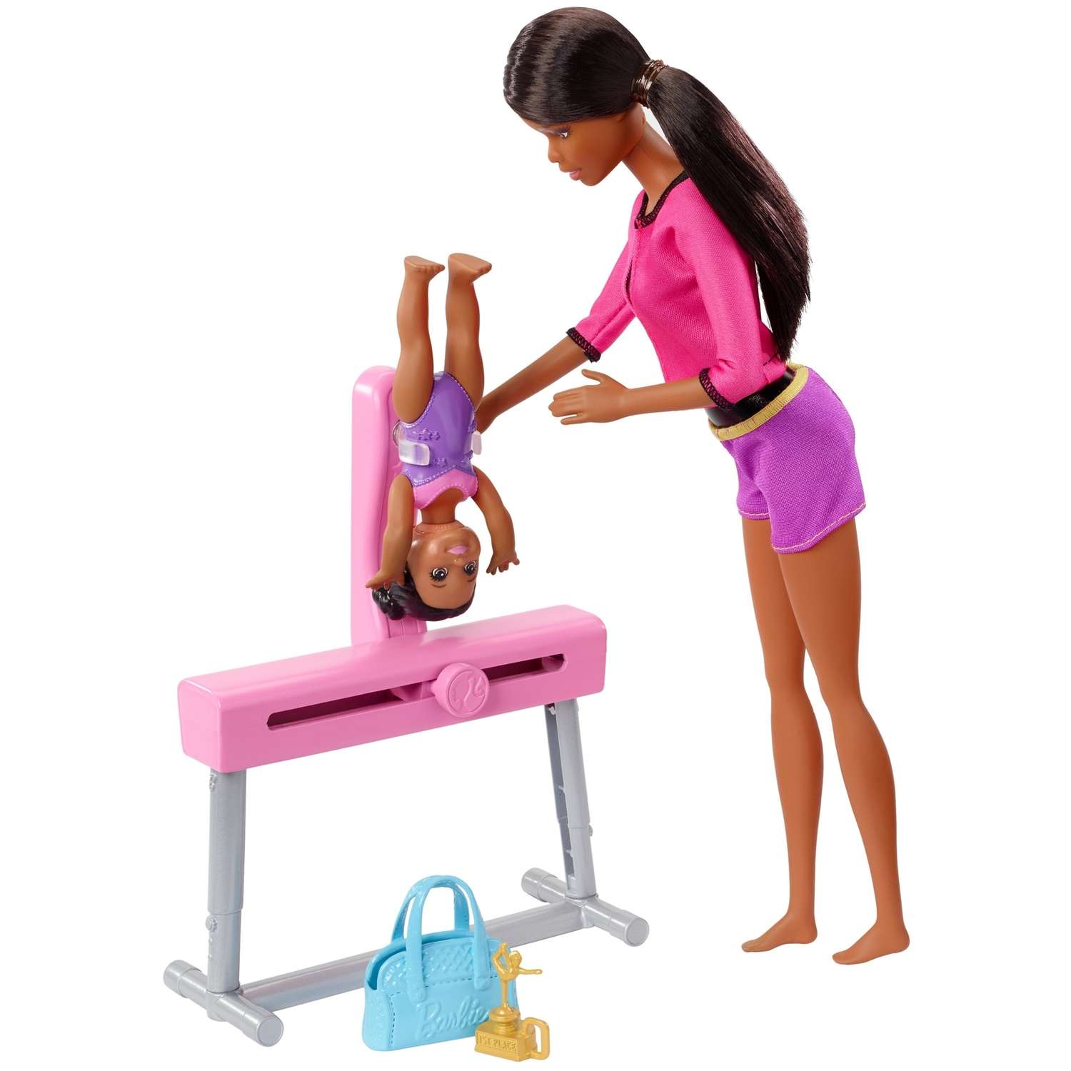 Набор игровой Barbie Спортивная карьера Барби-тренер по гимнастике FXP40 FXP37 - фото 5