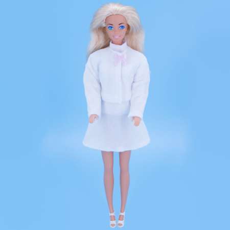 Комплект одежды Модница для куклы 29 см 2010 белый