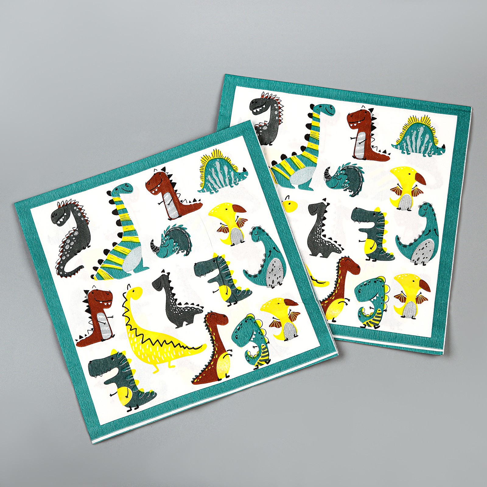 Салфетки Страна карнавалия бумажные «Динозавры» в наборе 20 шт. - фото 1