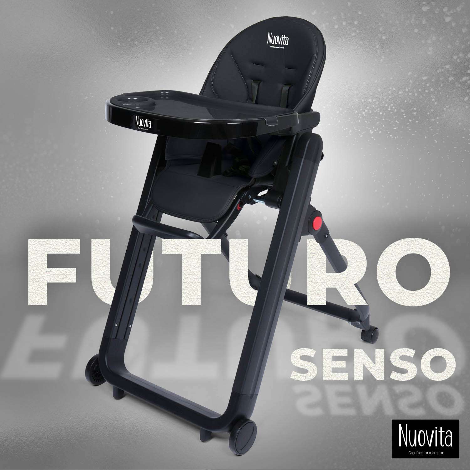 Детский стульчик для кормления Nuovita Futuro Senso Nero черный - фото 1