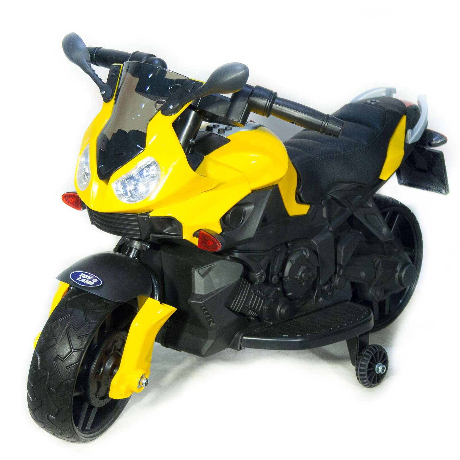 Электромобиль TOYLAND Мотоцикл Minimoto JC917 жёлтый - фото 2