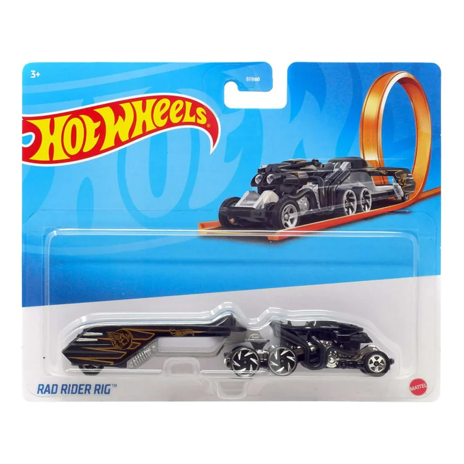 Игрушечная машинка Hot Wheels rag rider rig купить по цене 1498 ₽ в  интернет-магазине Детский мир