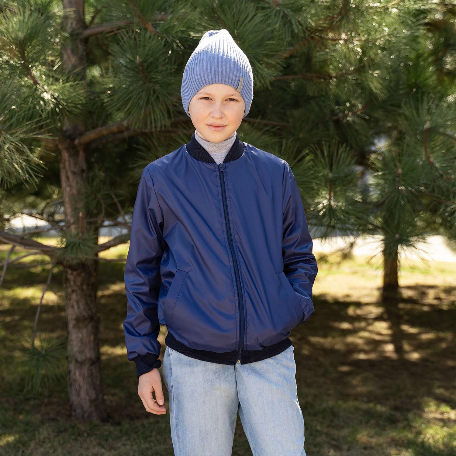 Бомбер Arctic kids 20-024 синий - фото 9