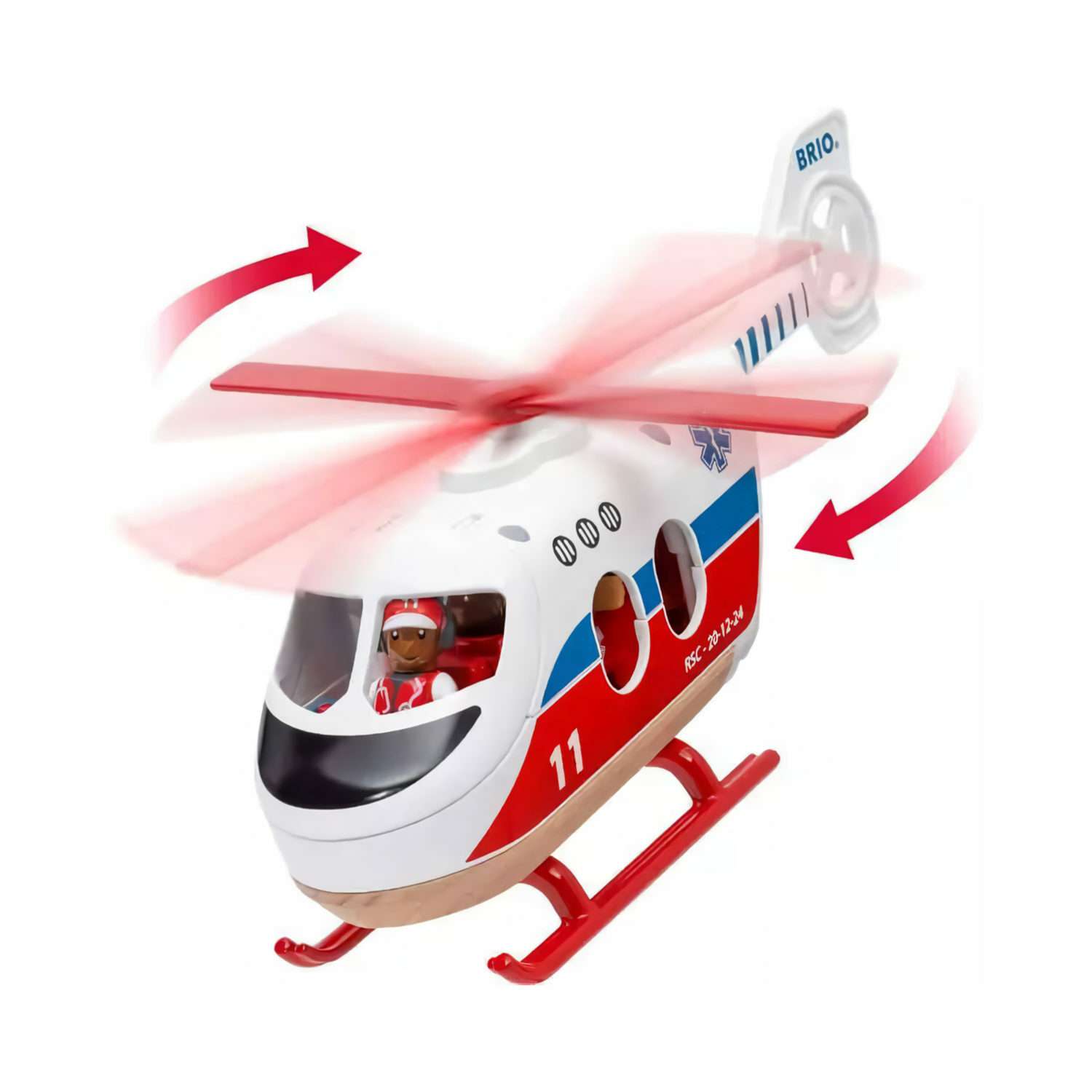 Игровой набор BRIO Cпасательный вертолет 4 элемента 36022 - фото 2