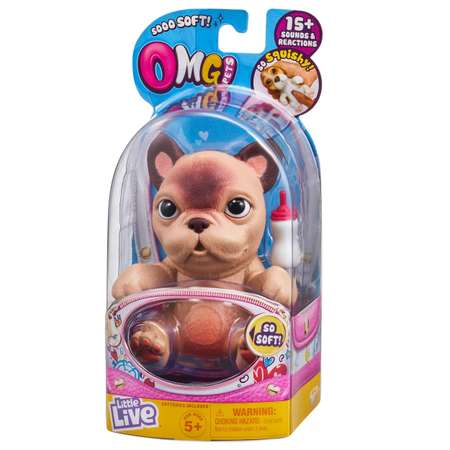 Игрушка Little Live Pets Cквиши-щенок Французский бульдог 28917