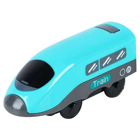 Поезд игрушка Givito Мой город 2 предмета на батарейках бирюзовый G212-032