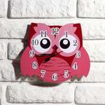 Часы настенные Соломон «Розовая сова» 24 х 24 см