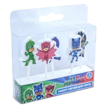 Набор свечей Росмэн на палочках PJ Masks, 5 штук