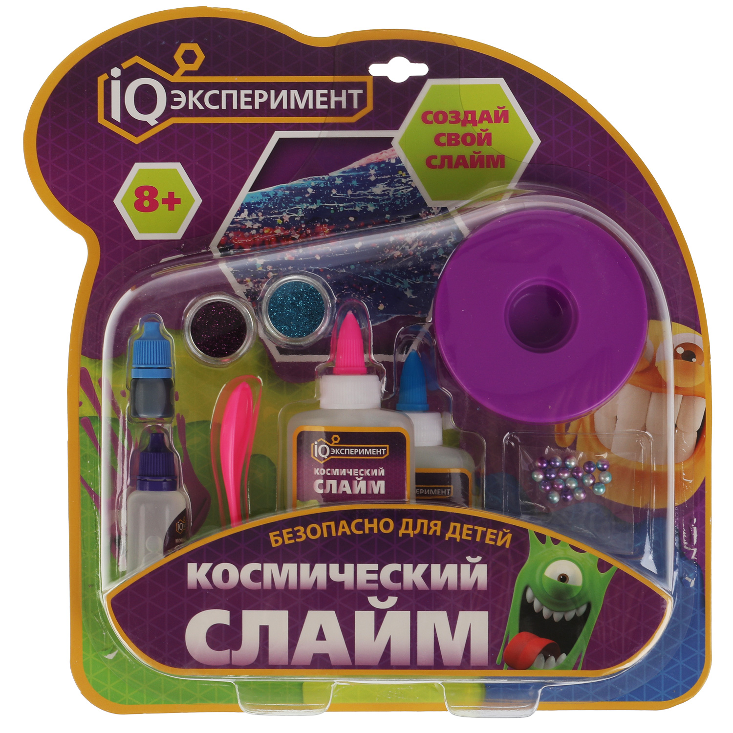 Игрушка Играем вместе Опыты Космический слайм 319237 - фото 2