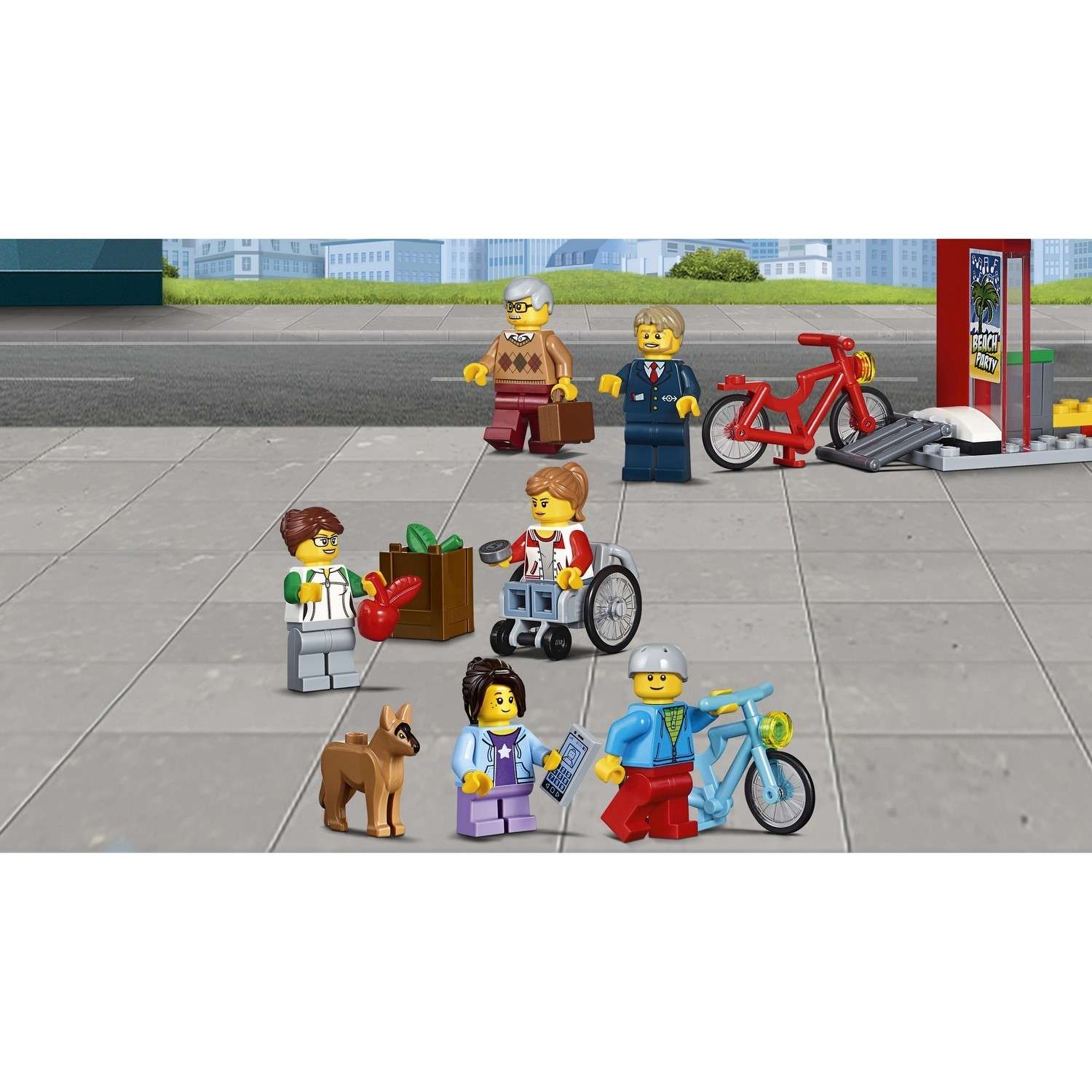 Конструктор LEGO City Town Автобусная остановка (60154) - фото 4