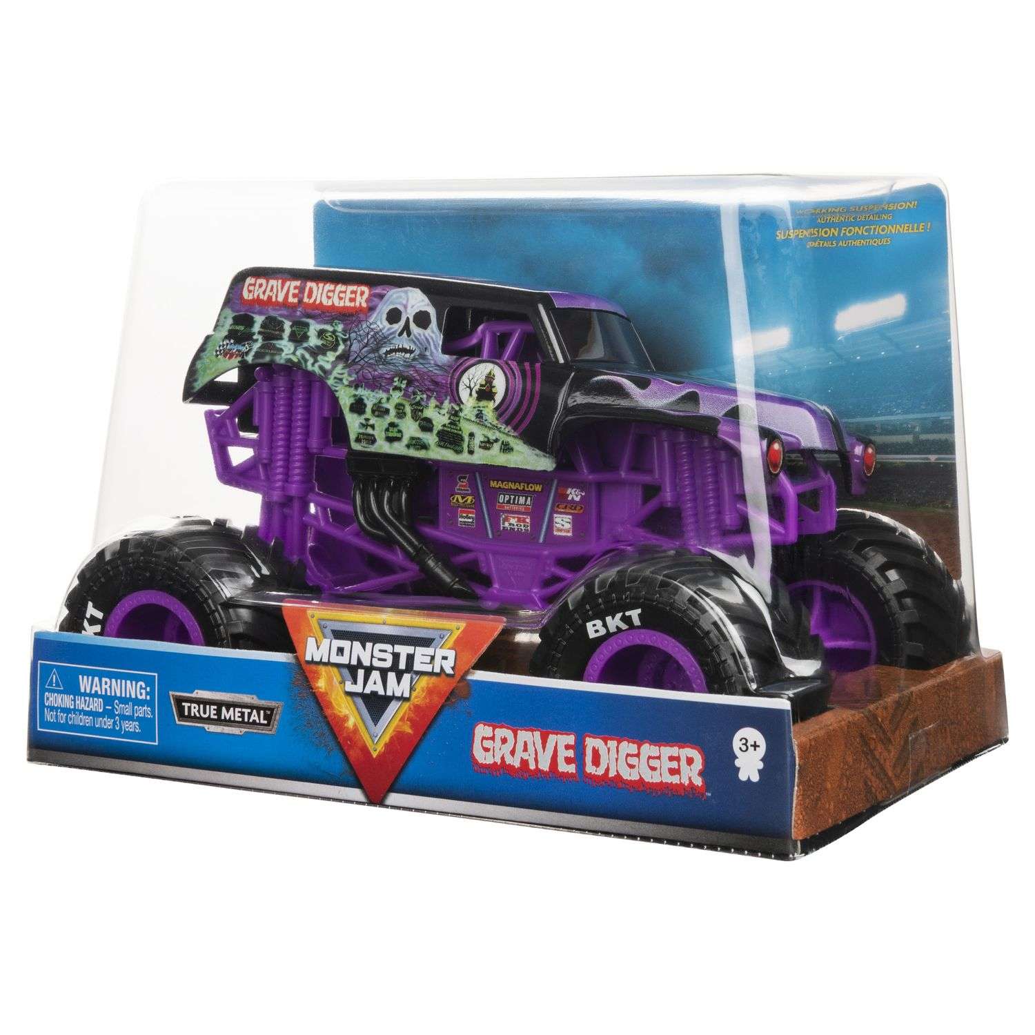 Машинка Monster Jam 1:24 Grave Digger 6060880 6060880 - фото 3