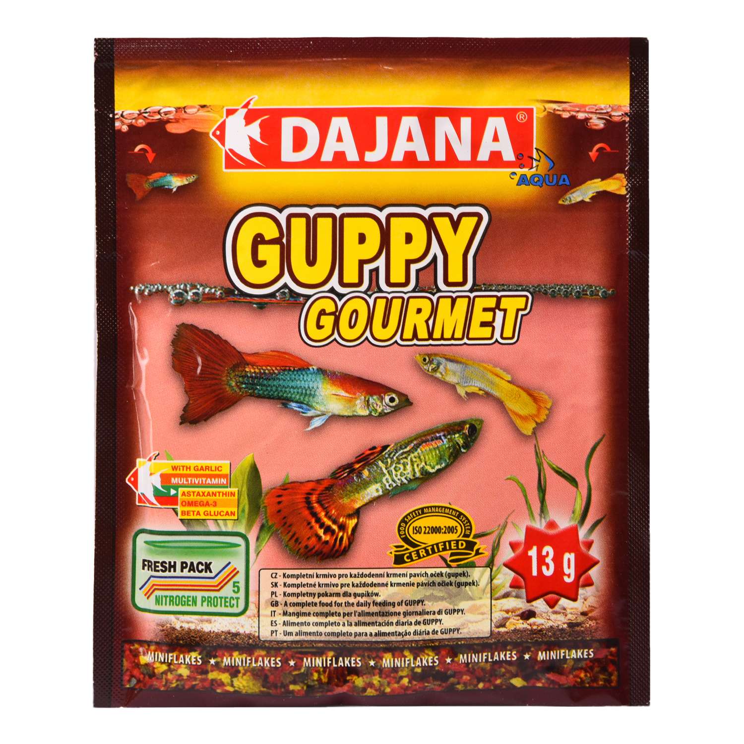 Корм для рыб DAJANA Guppy Gourmet Хлопья 80мл DP003S - фото 1