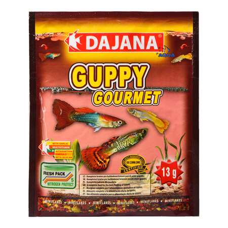 Корм для рыб DAJANA Guppy Gourmet Хлопья 80мл DP003S