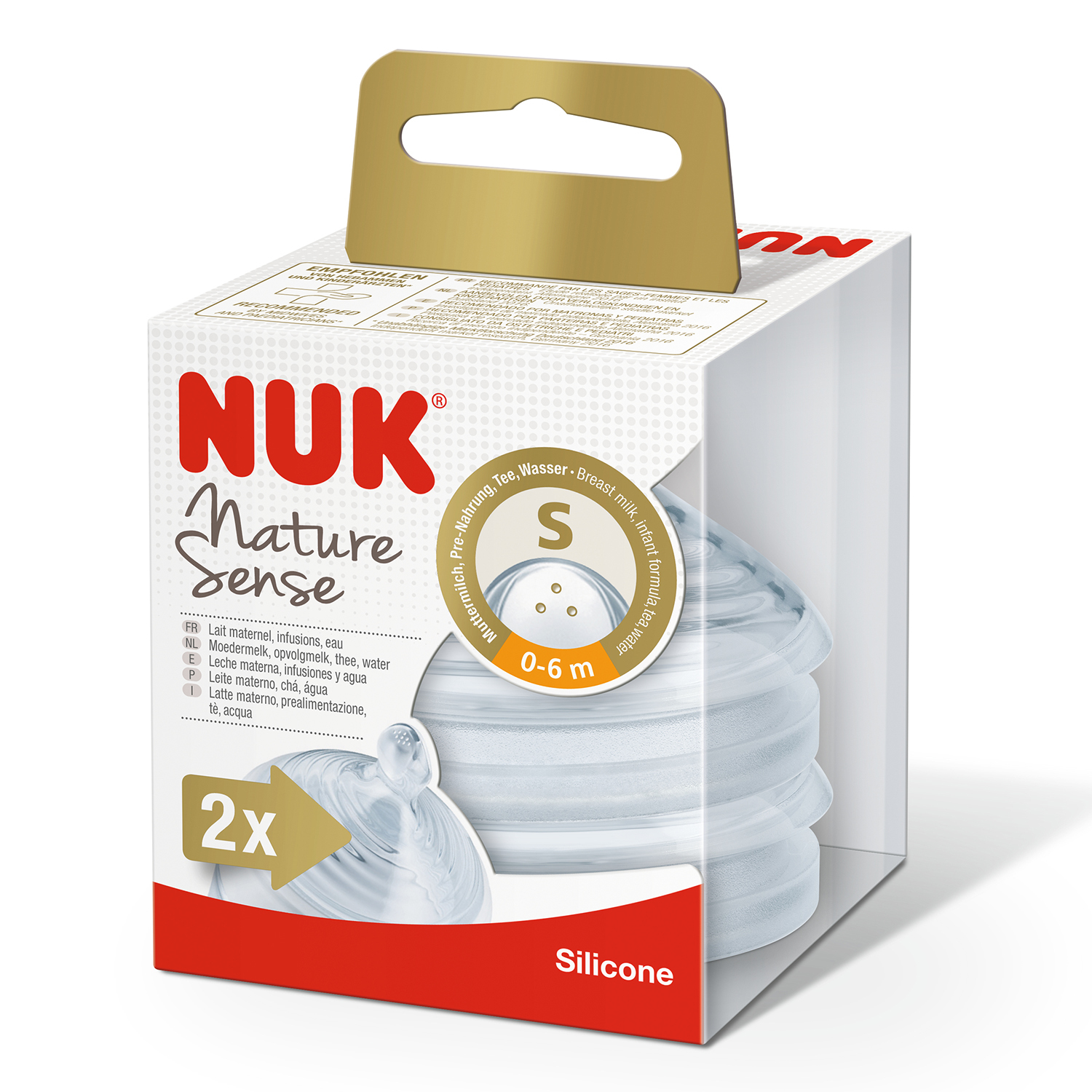 Соска Nuk Nature Sense с отверстием S с 0месяцев - фото 2