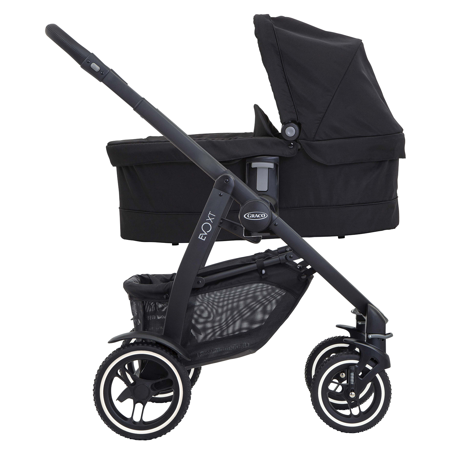 Коляска прогулочная Graco Evo XT Black Grey - фото 3