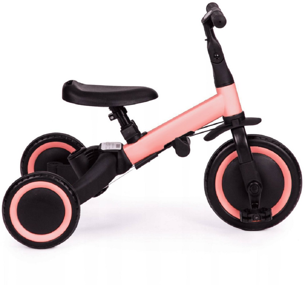 Беговел-велосипед R-Wings 4в1 с родительской ручкой розовый - фото 10