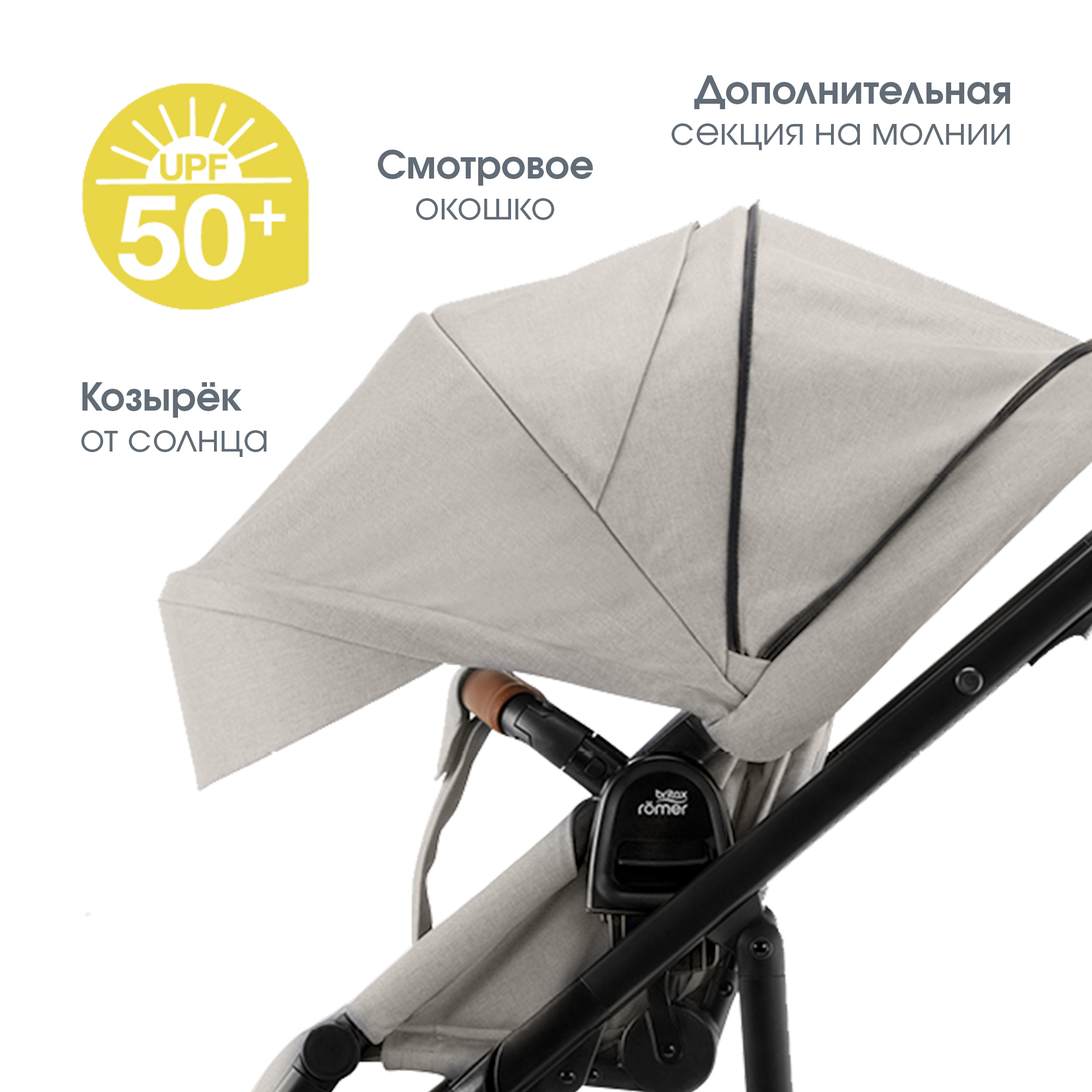 Коляска 2в1 Britax Roemer Smile III Pure Beige-black - фото 9