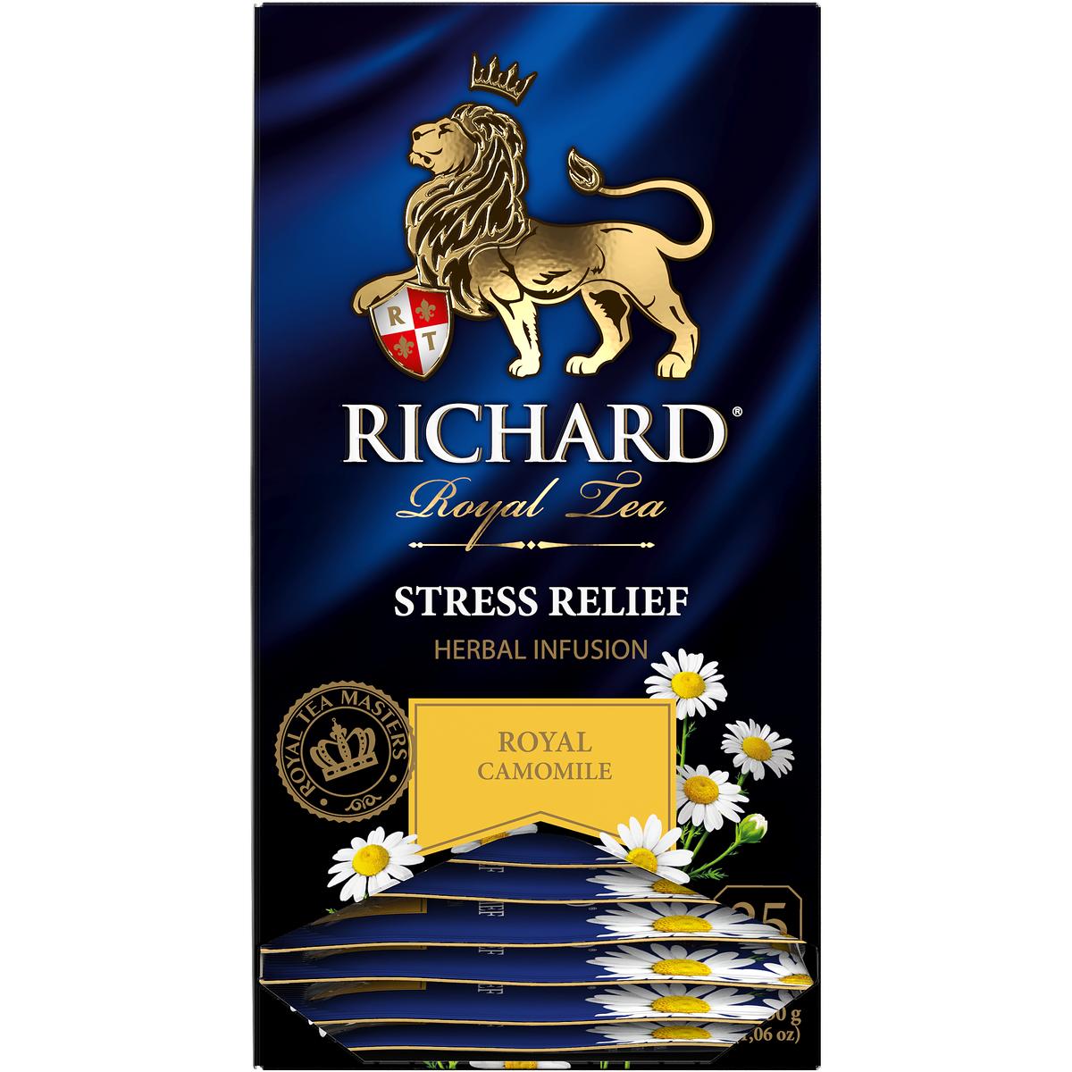 Чайный напиток Richard Royal Camomile Stress Relief 25 пакетиков - фото 3