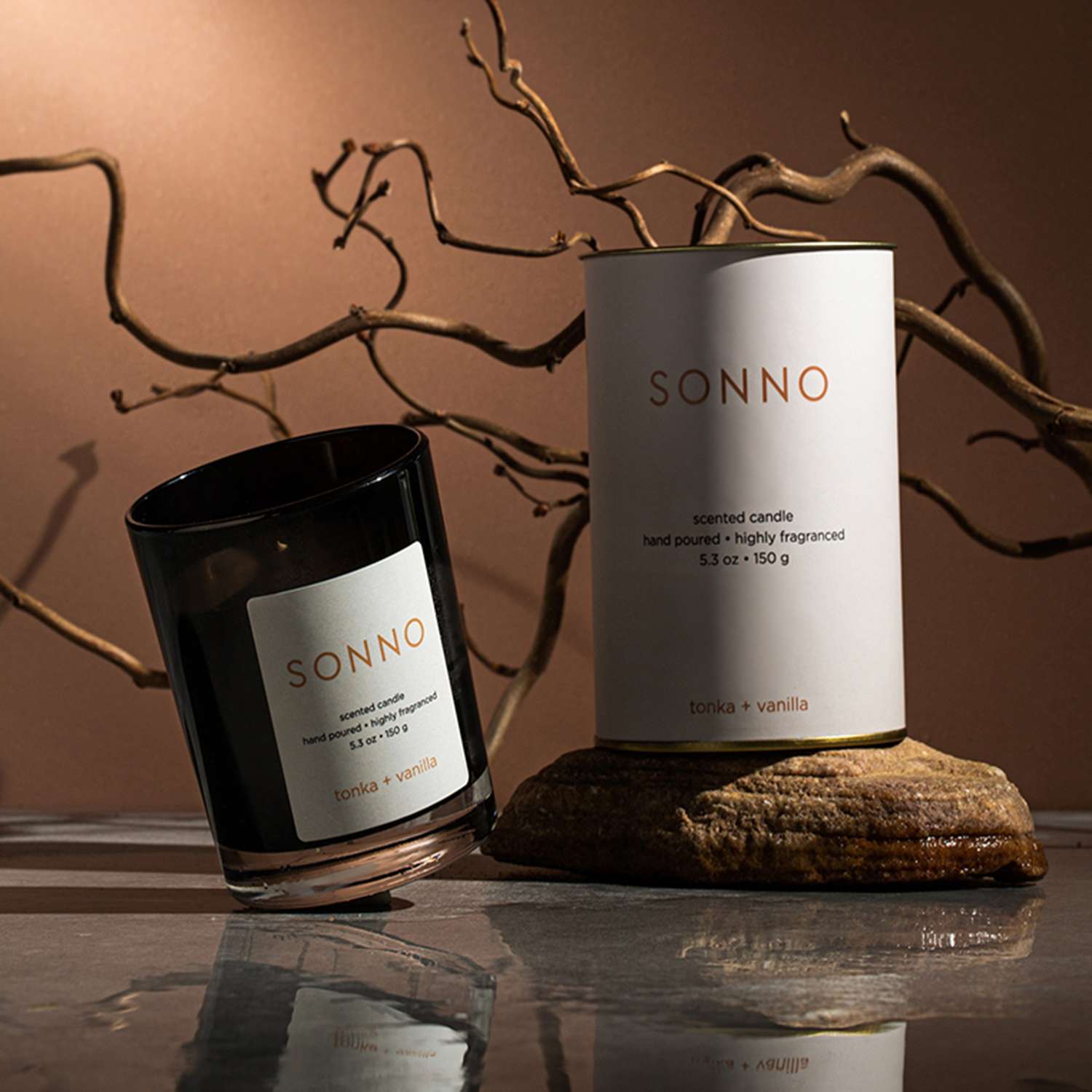 Ароматическая свеча SONNO Tonka + Vanilla - фото 2