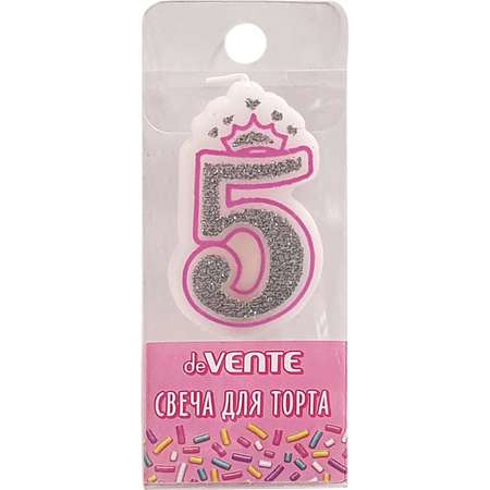 Свечи для торта deVENTE розовая принцесса 5