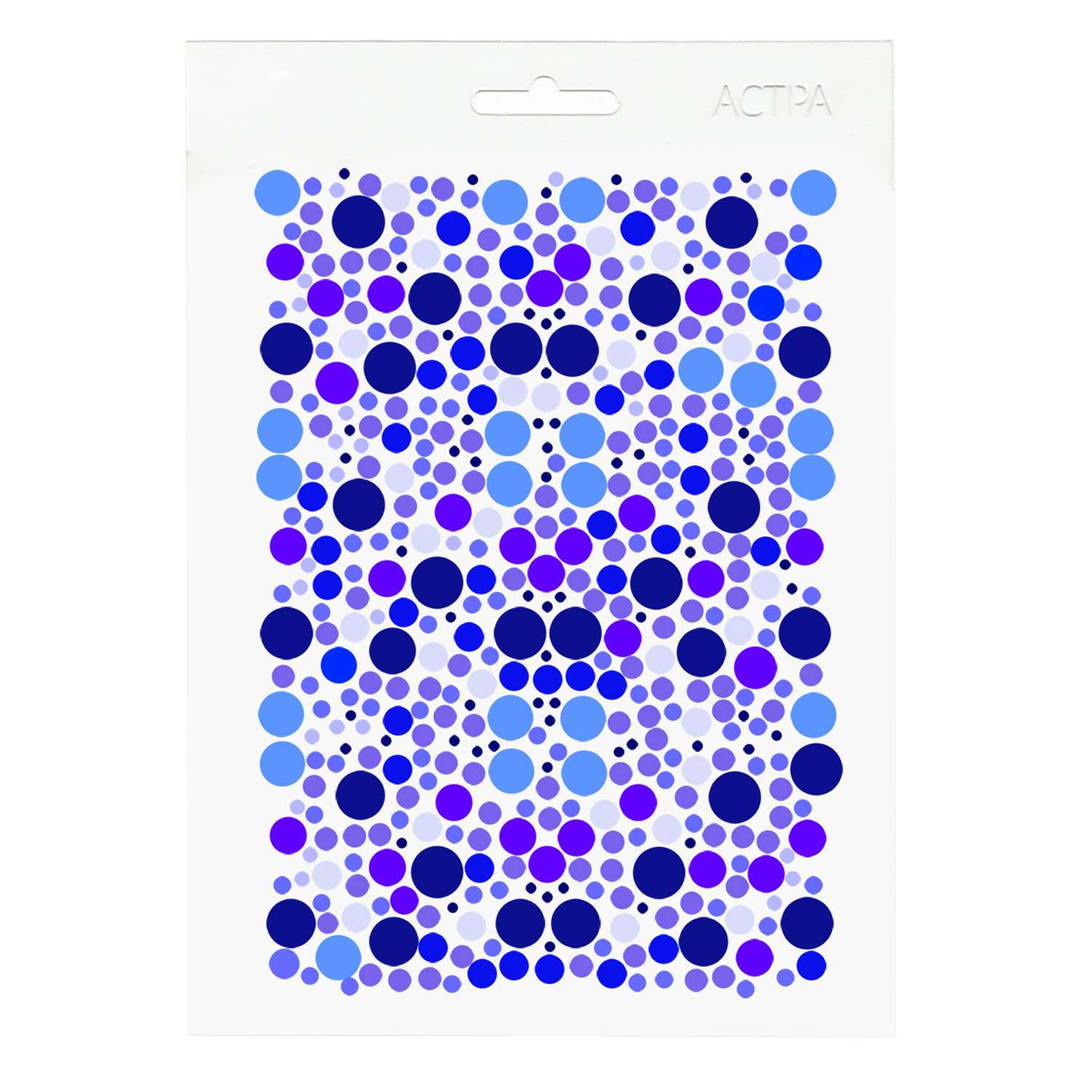 Трафарет пластиковый Astra Craft многоразовый для декорирования рисования творчества А5 Пузырьки - фото 1