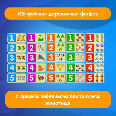 Домино детское Alatoys настольная игра Лото