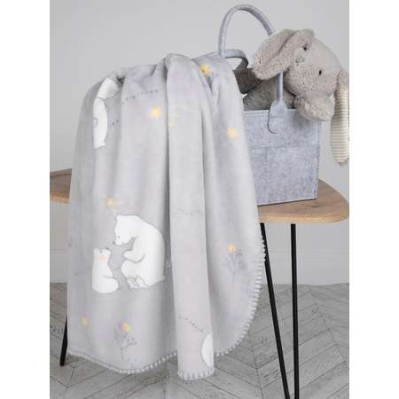 Плед для новорожденных Baby Nice MICRO FLANNEL Мишутка 75х100