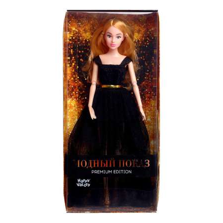 Кукла-модель Happy Valley шарнирная «Ксения - Модный показ» в черном платье