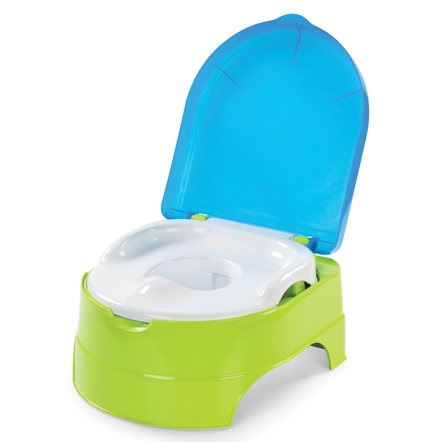 Горшок-подножка Summer Infant 2 в 1 My Fun Potty Салатово-голубой - фото 1