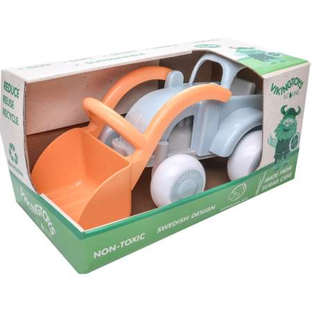 Трактор с ковшом VIKINGTOYS ECOLINE MIDI в подарочной упаковке