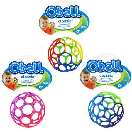 Мячик Oball Classic от 0 мес. в ассортименте