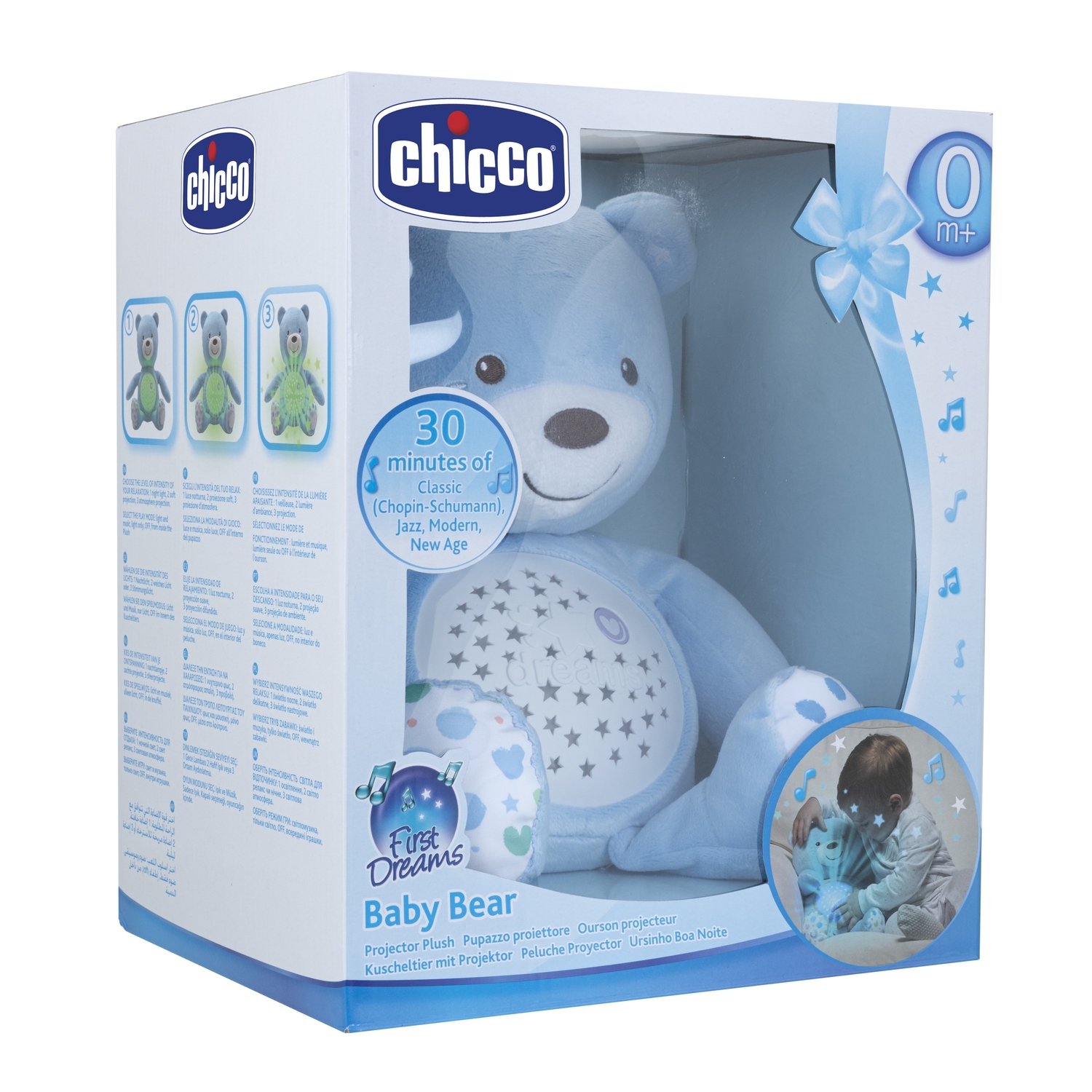 Игрушка Chicco Мишка музыкальный Голубой - фото 3