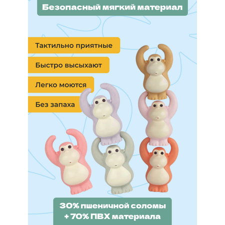 Игрушки Для Ванны bonbela Обезьянки