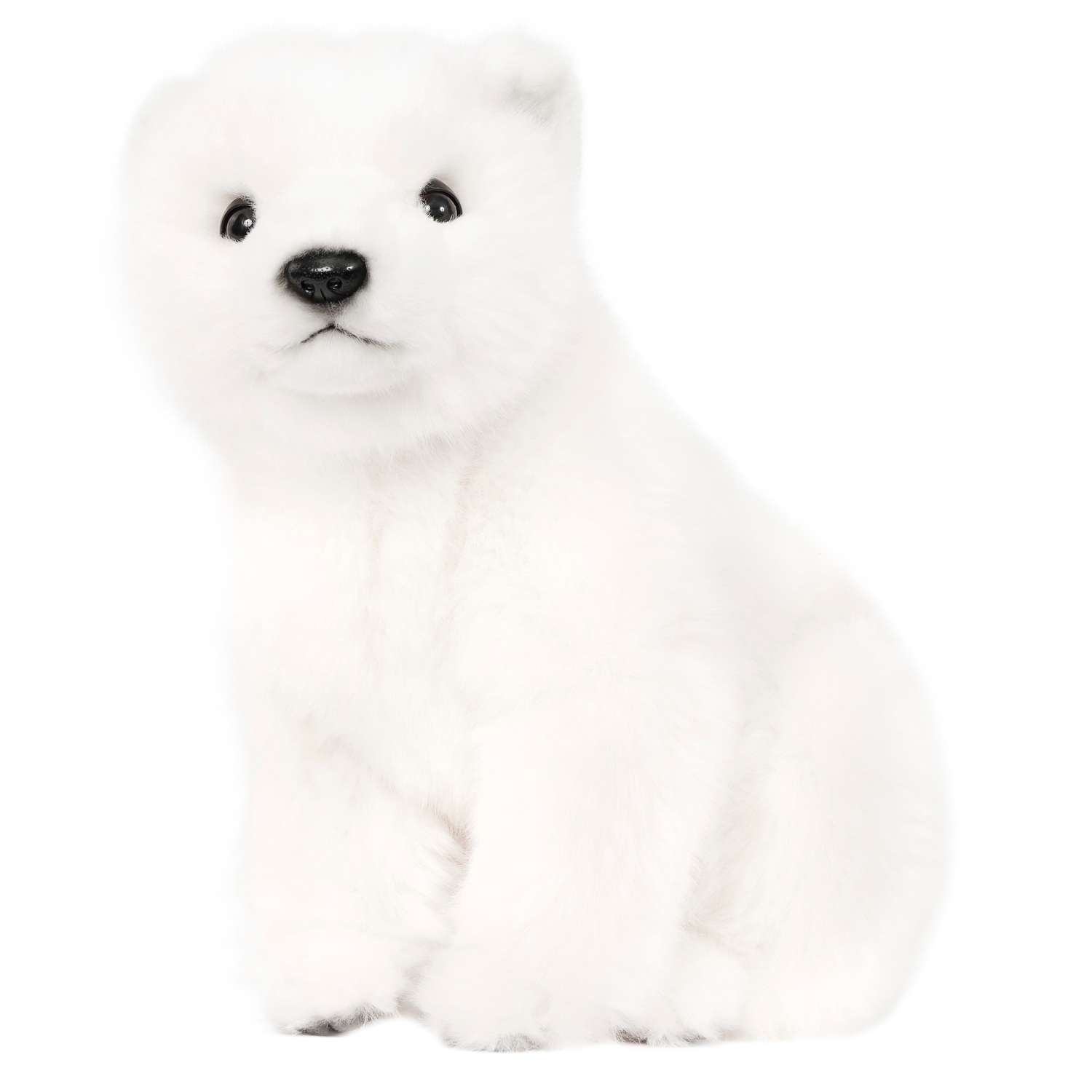 Реалистичная мягкая игрушка Hansa Медвежонок белый 24 см - фото 3