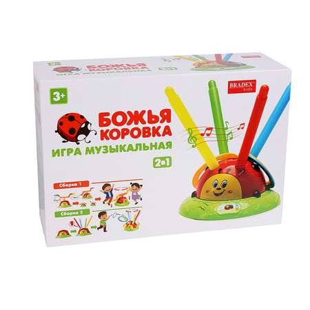 Игра музыкальная Bradex Божья коровка 2 в 1 DE 0325