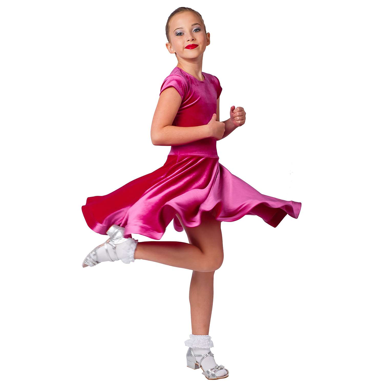 Платье рейтинговое для бальных танцев бархатное