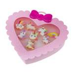 Набор 1TOY Sweet heart Bijou 8 колец единороги