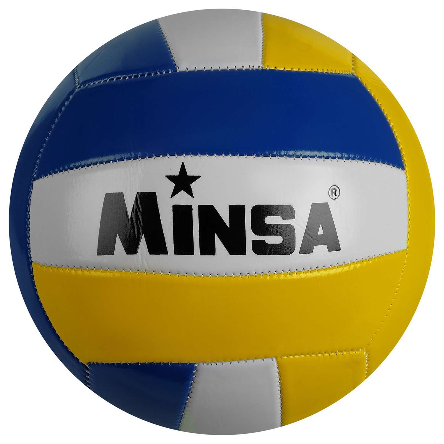 Мяч MINSA волейбольный ПВХ. машинная сшивка. 18 панелей. размер 5. 262 г - фото 1