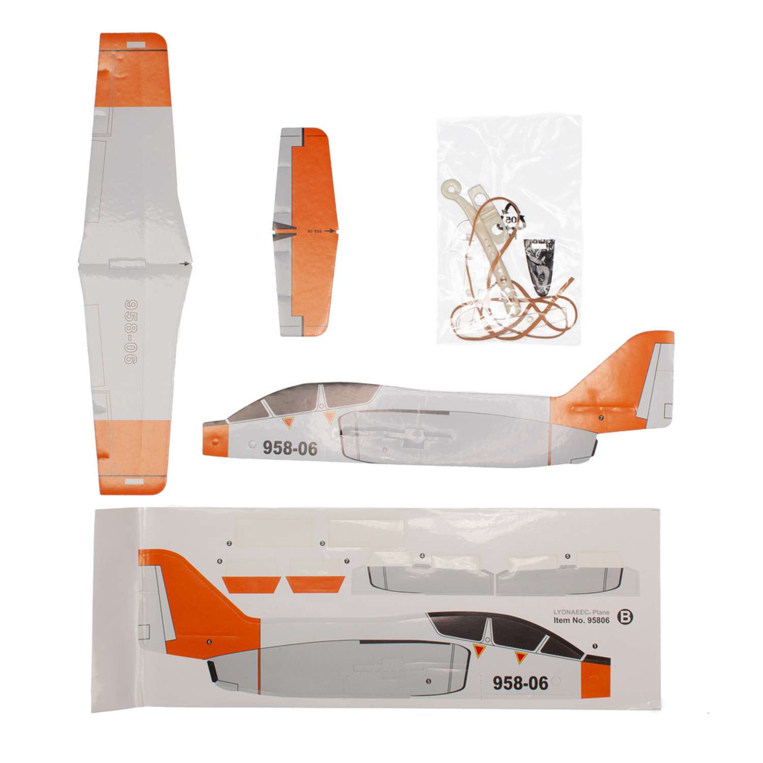 Сборная модель LYONAEEC Самолет Power Launch Glider C-101 Aviojet 95806 - фото 1