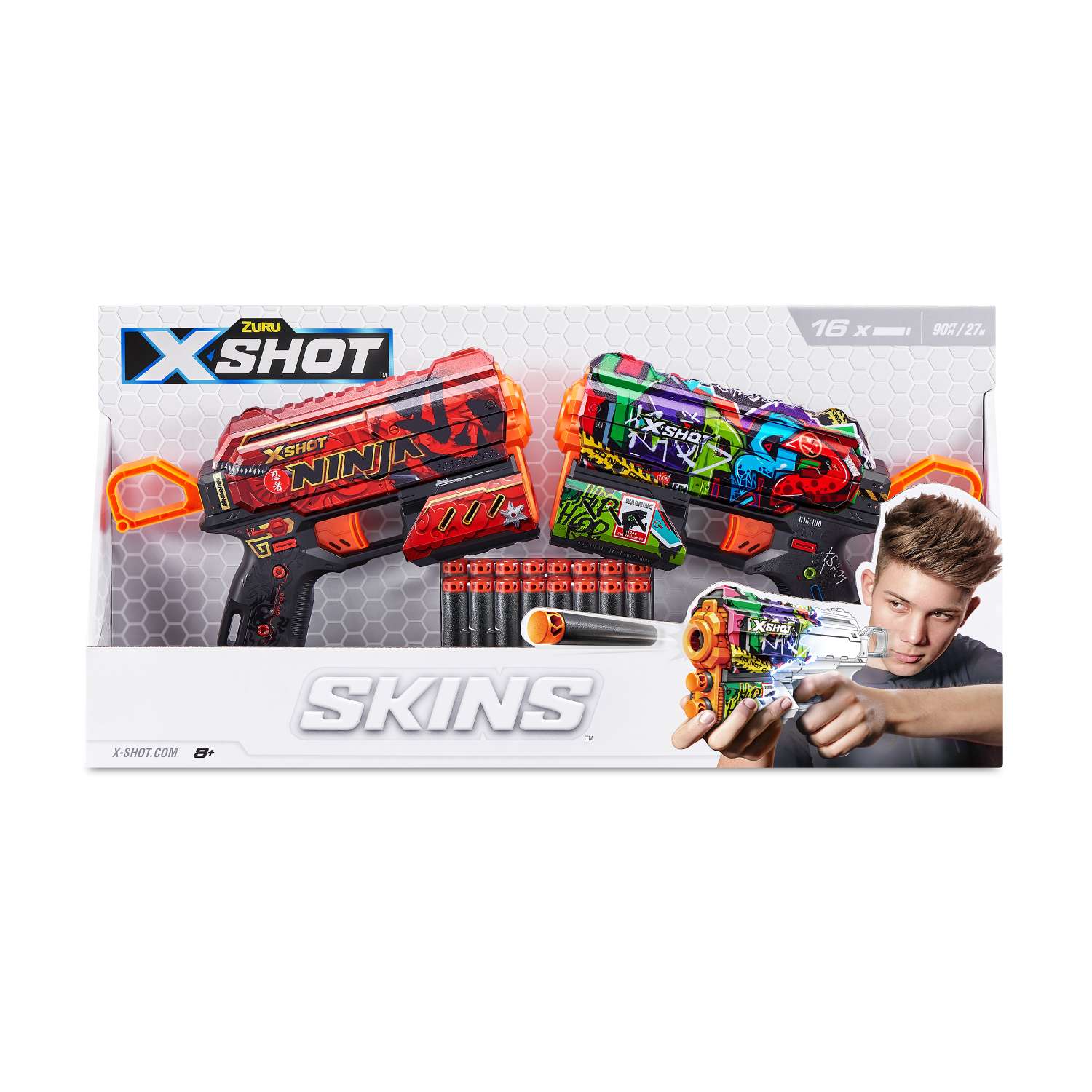 Набор игровой X-SHOT  Скинс Бластер Флакс 2шт 36534 - фото 19