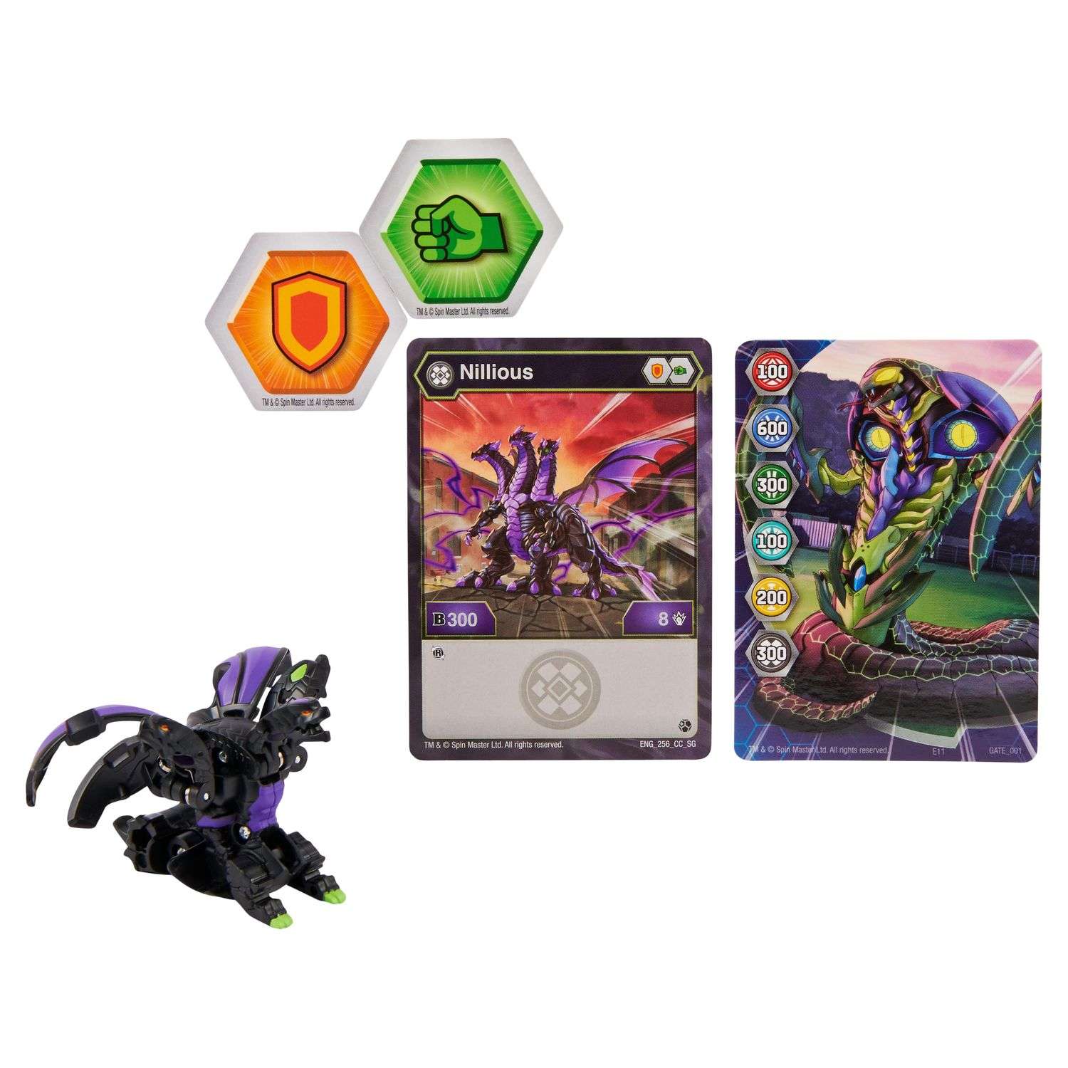 Фигурка-трансформер Bakugan S3 Nillious Black 6061459/20132733 - фото 1